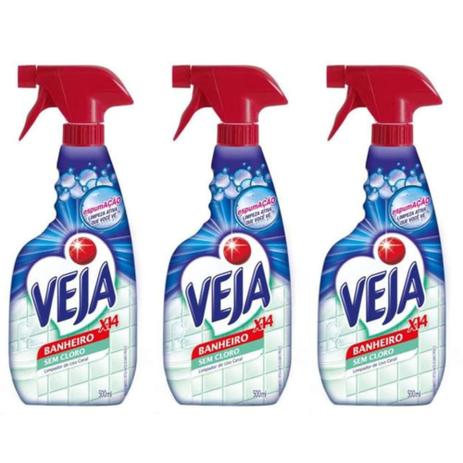 Veja X 14 Limpa Banheiro Pulverizador 500ml (Kit C/03) Menor preço em Veja X 14 Limpa Banheiro Pulverizador 500ml (Kit C/03)