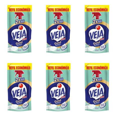 Veja X 14 Limpa Banheiro Refil 400ml (Kit C/06) Menor preço em Veja X 14 Limpa Banheiro Refil 400ml (Kit C/06)
