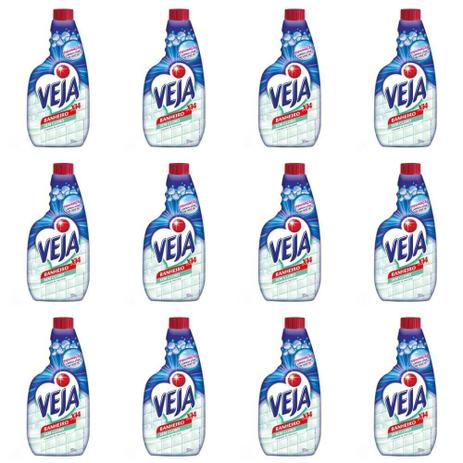 Veja X-14 Limpa Banheiro Refil 500ml (Kit C/12) Menor preço em Veja X-14 Limpa Banheiro Refil 500ml (Kit C/12)