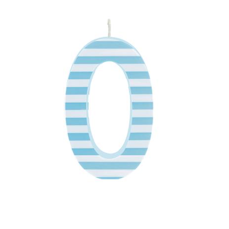 Vela Aniversario Grande N0 Listras Azul/Branco Dec. Festas - Cromus Menor preço em Vela Aniversario Grande N0 Listras Azul/Branco Dec. Festas - Cromus