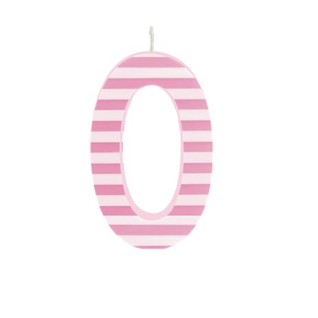 Vela Aniversario Grande N0 Listras Rosa/Branco Dec. Festas - Cromus Menor preço em Vela Aniversario Grande N0 Listras Rosa/Branco Dec. Festas - Cromus