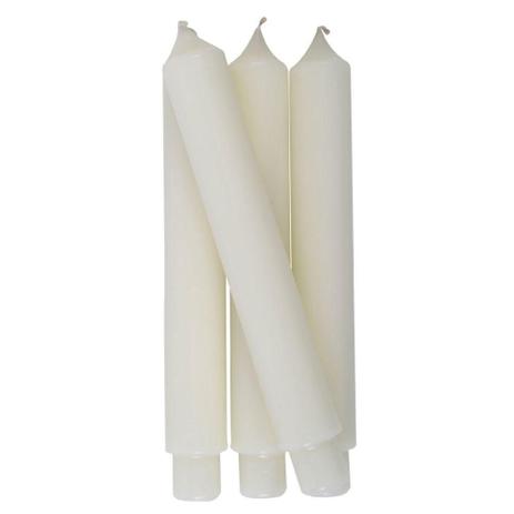 Vela Castical Reta Com Base 2 5x2 8x20 Cm Marfim Candella Castical Magazine Luiza