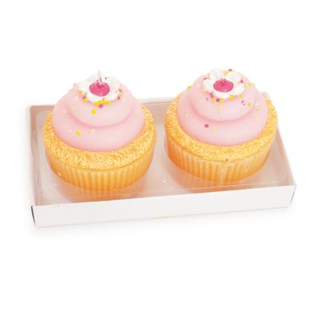 Vela em formato de cupcake rosa/amarelo Cromus: 1320394 - 2 JG C/2 UN - Alt: 7cm Menor preço em Vela em formato de cupcake rosa/amarelo Cromus: 1320394 - 2 JG C/2 UN - Alt: 7cm