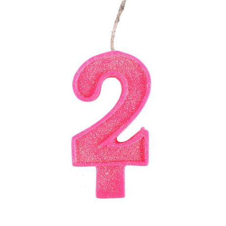 Vela Mágica de Aniversário Rosa Número 2 - Aluá festas Menor preço em Vela Mágica de Aniversário Rosa Número 2 - Aluá festas