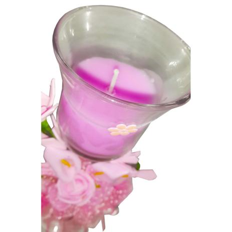 Vela Parafina Decora Mesa Festa Media Flor Rosa Kit Com 12 - Braslu Menor preço em Vela Parafina Decora Mesa Festa Media Flor Rosa Kit Com 12 - Braslu