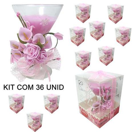 Vela Parafina Decorativa Media Larga Festas Casamento 15 Anos Flor Kit Com 36 Rosa Ponta Amarela (WL-D) - Braslu Menor preço em Vela Parafina Decorativa Media Larga Festas Casamento 15 Anos Flor Kit Com 36 Rosa Ponta Amarela (WL-D) - Braslu