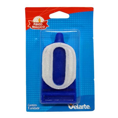 Vela Super Número 0 Azul - Velarte Menor preço em Vela Super Número 0 Azul - Velarte