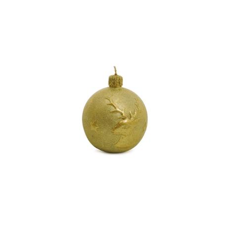 Velas de Natal Bola Ouro com Rena 9 X 8 Cm - Cromus Menor preço em Velas de Natal Bola Ouro com Rena 9 X 8 Cm - Cromus