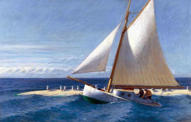 Veleiro - Edward Hopper - Tela 60x94 Para Quadro - Santhatela Menor preço em Veleiro - Edward Hopper - Tela 60x94 Para Quadro - Santhatela