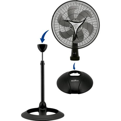 Ventilador 2 em 1 40cm Britânia Mega Turbo 40 Six Preto 110V - Britania é ruim? Ventilador 2 em 1 40cm Britânia Mega Turbo 40 Six Preto 110V - Britania é boa?