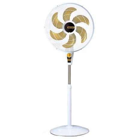 Ventilador de Coluna Mallory 40cm Delfos TS+  126W Branco/Dourado