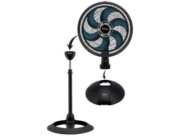 Ventilador de Coluna Philco PVT40AZ 6 Pás - 3 Velocidades Preto Menor preço em Ventilador de Coluna Philco PVT40AZ 6 Pás - 3 Velocidades Preto