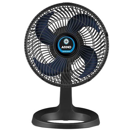 Ventilador de Mesa Arno Super Force Repelente VER3 30cm Preto - 110V Menor preço em Ventilador de Mesa Arno Super Force Repelente VER3 30cm Preto - 110V