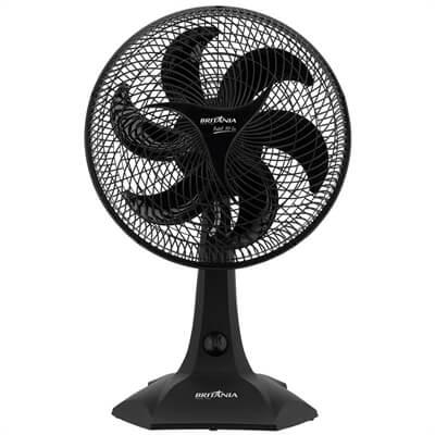 Ventilador de Mesa Britânia 30cm Protect Turbo Six Preto 110V Menor preço em Ventilador de Mesa Britânia 30cm Protect Turbo Six Preto 110V