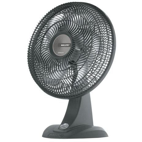 Ventilador de Mesa Mallory 40cm Olimpo TS Preto/Grafite