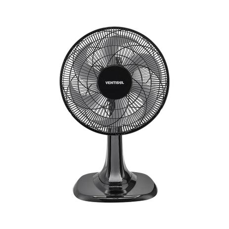 Ventilador de Mesa Turbo Hélice com 6 pás 30CM Preto 127V - Ventisol Menor preço em Ventilador de Mesa Turbo Hélice com 6 pás 30CM Preto 127V - Ventisol
