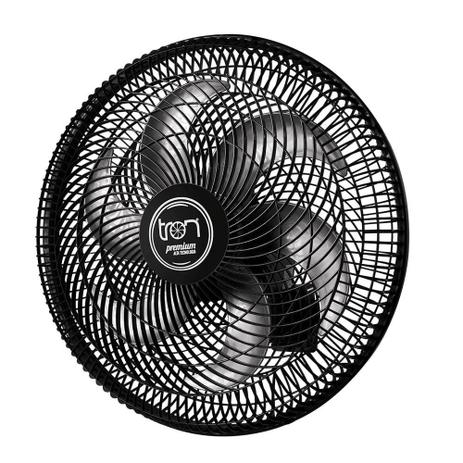 Ventilador de Parede Tron 50cm PP Premium, Oscilante, Preto - 110V Menor preço em Ventilador de Parede Tron 50cm PP Premium, Oscilante, Preto - 110V