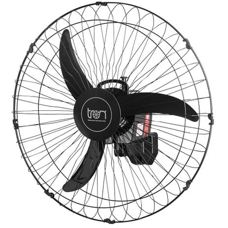 Ventilador de Parede Tron 60cm Oscilante, 140W, Grade Aço Preto - Bivolt Menor preço em Ventilador de Parede Tron 60cm Oscilante, 140W, Grade Aço Preto - Bivolt