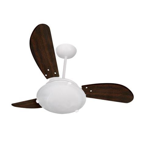 Ventilador de teto 3 pás em mdf tabaco - Sunny - Ventisol