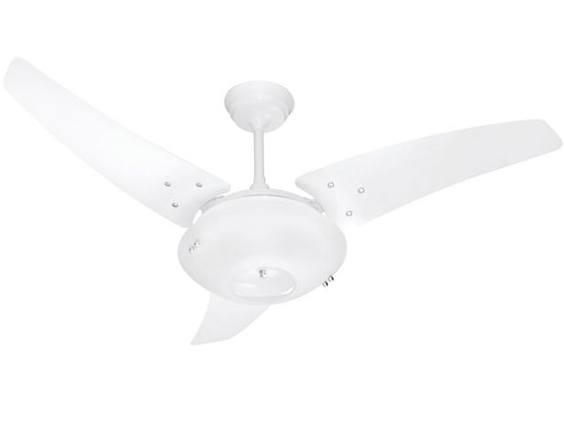 Ventilador de Teto 3 Pás Velocidade Contínua Branco com Controle Arge Majestic Solution