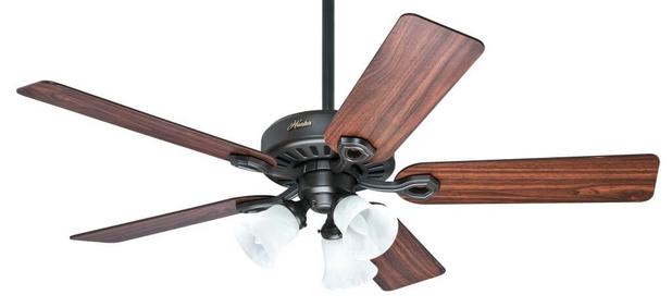 Ventilador de Teto 5 Hélices Builder Plus 127V Bronze Hunter Menor preço em Ventilador de Teto 5 Hélices Builder Plus 127V Bronze Hunter