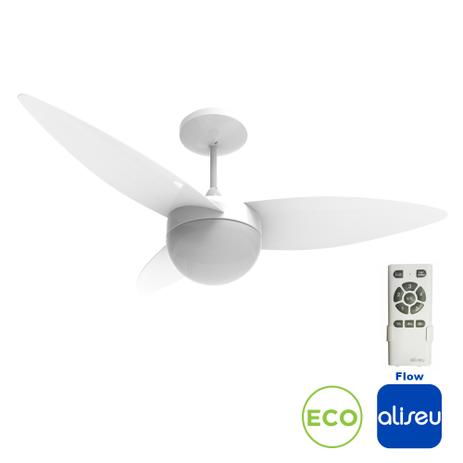 Ventilador De Teto Aliseu Flow ECO Branco Com Controle Remoto Bivolt - Icc Menor preço em Ventilador De Teto Aliseu Flow ECO Branco Com Controle Remoto Bivolt - Icc