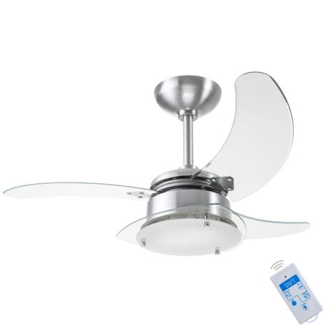 Ventilador de Teto Chanceler Alumínio 110V 3 Pás c/ Controle - Tron Menor preço em Ventilador de Teto Chanceler Alumínio 110V 3 Pás c/ Controle - Tron