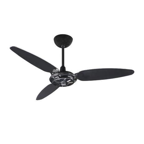 Ventilador de Teto Comercial 3 Pás Pr Rv 127v 426 Preto - Ventisol Menor preço em Ventilador de Teto Comercial 3 Pás Pr Rv 127v 426 Preto - Ventisol