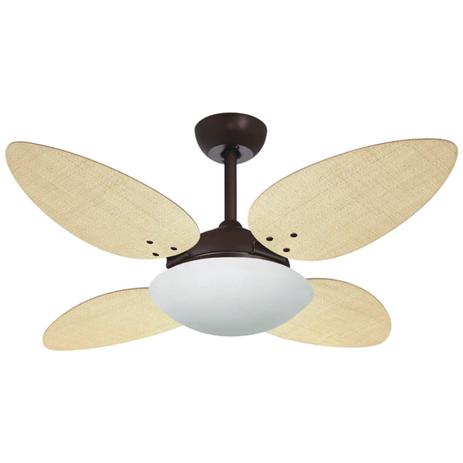 Ventilador de Teto Marrom VR42 Pétalo Palmae NT 127V Volare Menor preço em Ventilador de Teto Marrom VR42 Pétalo Palmae NT 127V Volare
