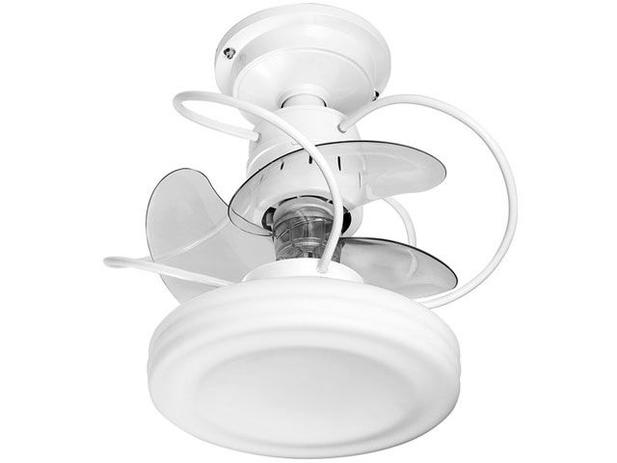 Ventilador de Teto Treviso Bali 3 Pás - 3 Velocidades Branco para 2 Lâmpadas