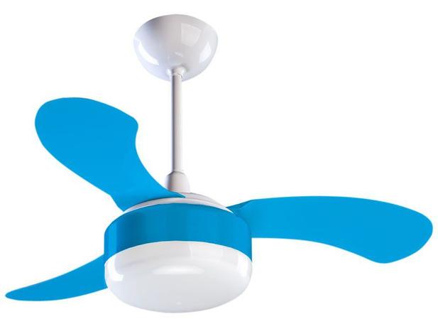 Ventilador de Teto Ventisol Petit 3 pás 3 Velocidades Azul