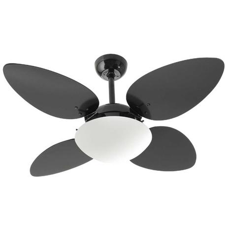 Ventilador de Teto Volare Nero VR42 Pétalo/4 127V Preto - Vr lux Menor preço em Ventilador de Teto Volare Nero VR42 Pétalo/4 127V Preto - Vr lux