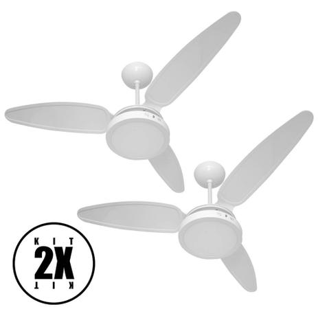 Ventilador De Teto Wind Light Silent Plafon Led 18w Ponente Kit 02 unidades Menor preço em Ventilador De Teto Wind Light Silent Plafon Led 18w Ponente Kit 02 unidades