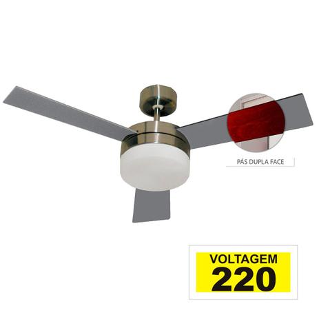 Ventilador hl-71 com controle de parede 2 lampadas e-27 3 pas dupla face (mogno/cinza) 220v - Home line Menor preço em Ventilador hl-71 com controle de parede 2 lampadas e-27 3 pas dupla face (mogno/cinza) 220v - Home line