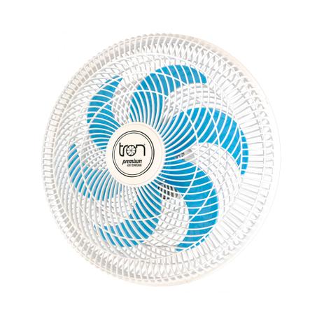 Ventilador oscilante de parede 50 cm branco/azul - Premium (220V) - Tron Menor preço em Ventilador oscilante de parede 50 cm branco/azul - Premium (220V) - Tron