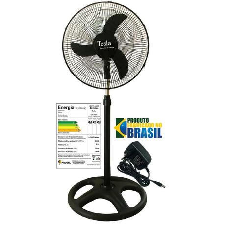 Ventilador Tesla Pedestal Coluna 40cm Ajustável Bivolt Completo - JL Menor preço em Ventilador Tesla Pedestal Coluna 40cm Ajustável Bivolt Completo - JL