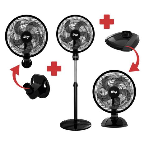 Ventilador Wap W130 Rajada Turbo 50 cm 3 em 1 Menor preço em Ventilador Wap W130 Rajada Turbo 50 cm 3 em 1