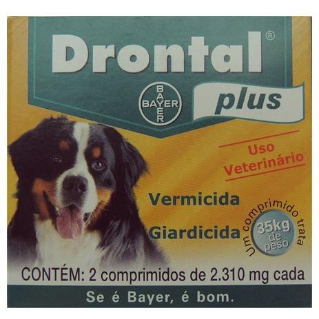 Vermífugo Bayer Drontal Plus Cães Maxi 35kg - 2 Comprimidos é boa?