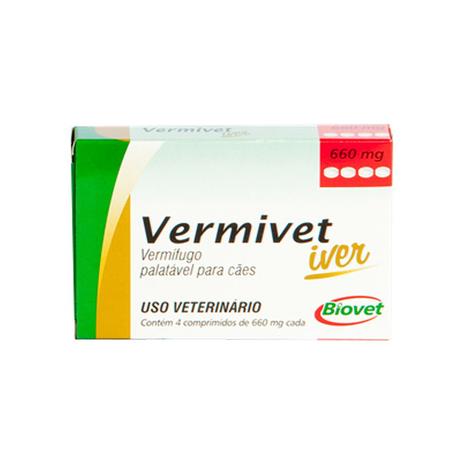 Vermífugo Biovet para Cães Vermivet Iver 660mg Menor preço em Vermífugo Biovet para Cães Vermivet Iver 660mg