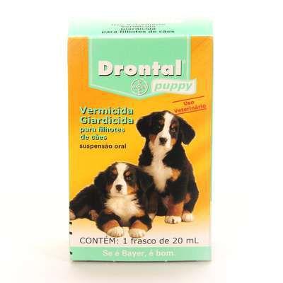 Vermífugo Drontal Puppy 20ML - BAYER Menor preço em Vermífugo Drontal Puppy 20ML - BAYER