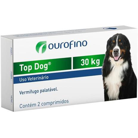 Vermífugo Top Dog Ourofino Cães Até 30 Kg Com 2 Comprimidos Menor preço em Vermífugo Top Dog Ourofino Cães Até 30 Kg Com 2 Comprimidos