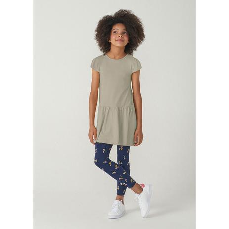 Vestido Básico Infantil Em Malha De Algodão - hering Menor preço em Vestido Básico Infantil Em Malha De Algodão - hering