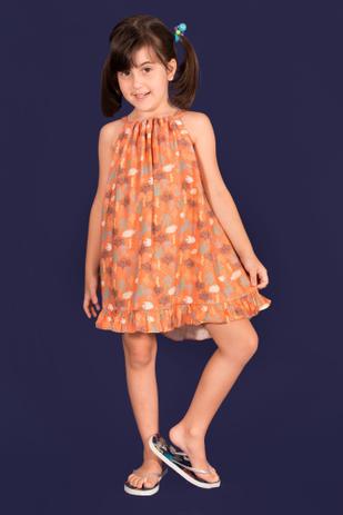 vestido tipo bata infantil