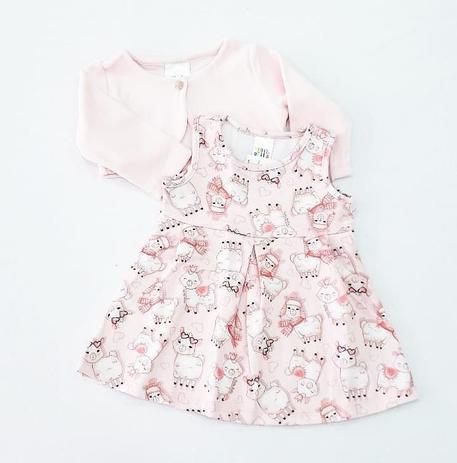 vestido bebe com bolero