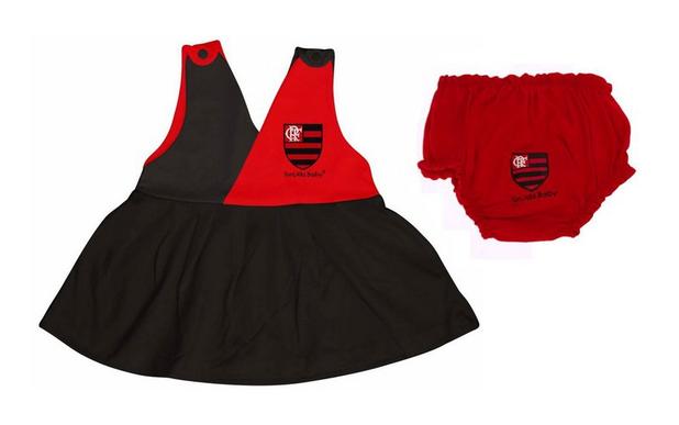 Vestido Bebê Flamengo Com Calcinha - Torcida Baby Menor preço em Vestido Bebê Flamengo Com Calcinha - Torcida Baby