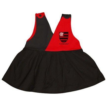 Vestido Bebê Flamengo Decote V - Torcida Baby Menor preço em Vestido Bebê Flamengo Decote V - Torcida Baby