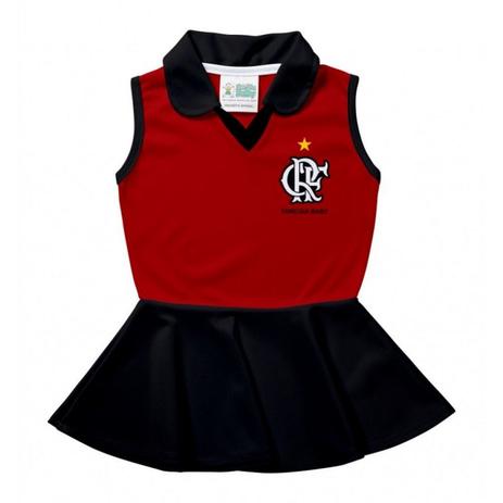 Vestido Bebê Flamengo Polo Regata - Torcida Baby Menor preço em Vestido Bebê Flamengo Polo Regata - Torcida Baby