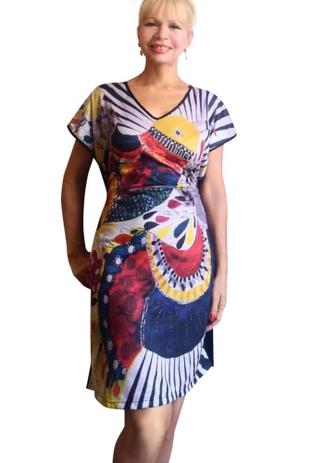 vestido midi retro