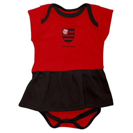 Vestido Body Torcida Baby Flamengo 033 Bx Infantil -