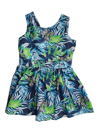 Vestido Brandili Infantil floral azul/verde / Tamanho 1 Menor preço em Vestido Brandili Infantil floral azul/verde / Tamanho 1